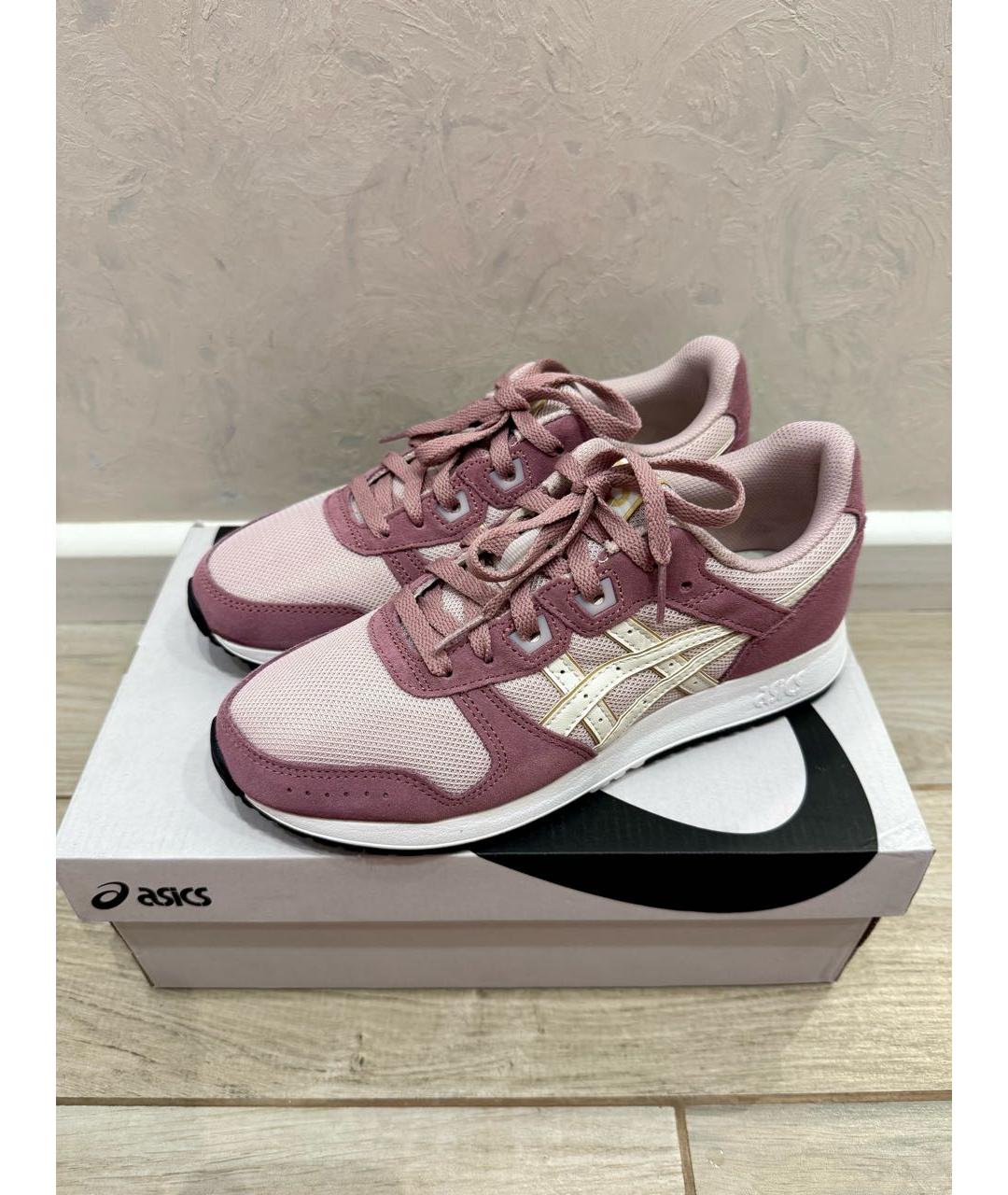 ASICS Фиолетовые замшевые кроссовки, фото 2