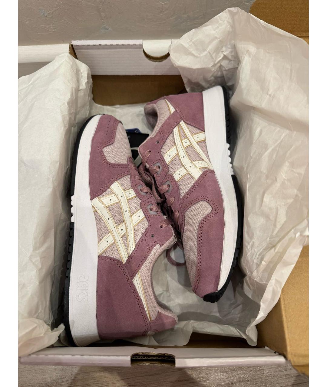 ASICS Фиолетовые замшевые кроссовки, фото 6
