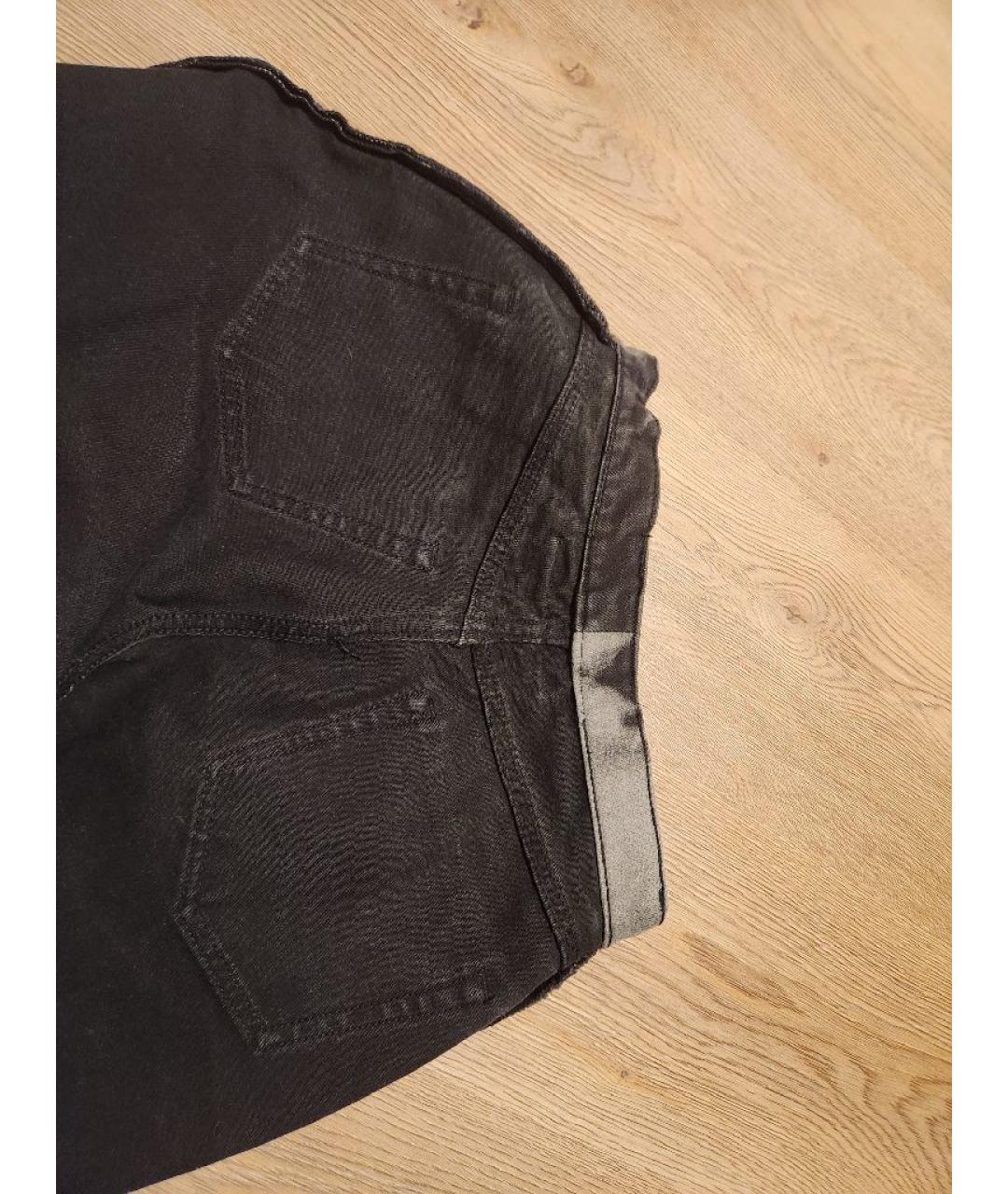 ALEXANDER WANG Серые хлопковые прямые джинсы, фото 3