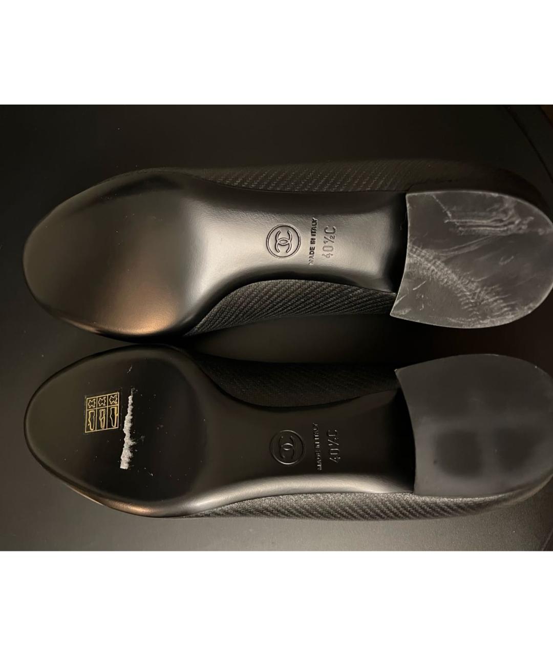 CHANEL Черные кожаные туфли, фото 7