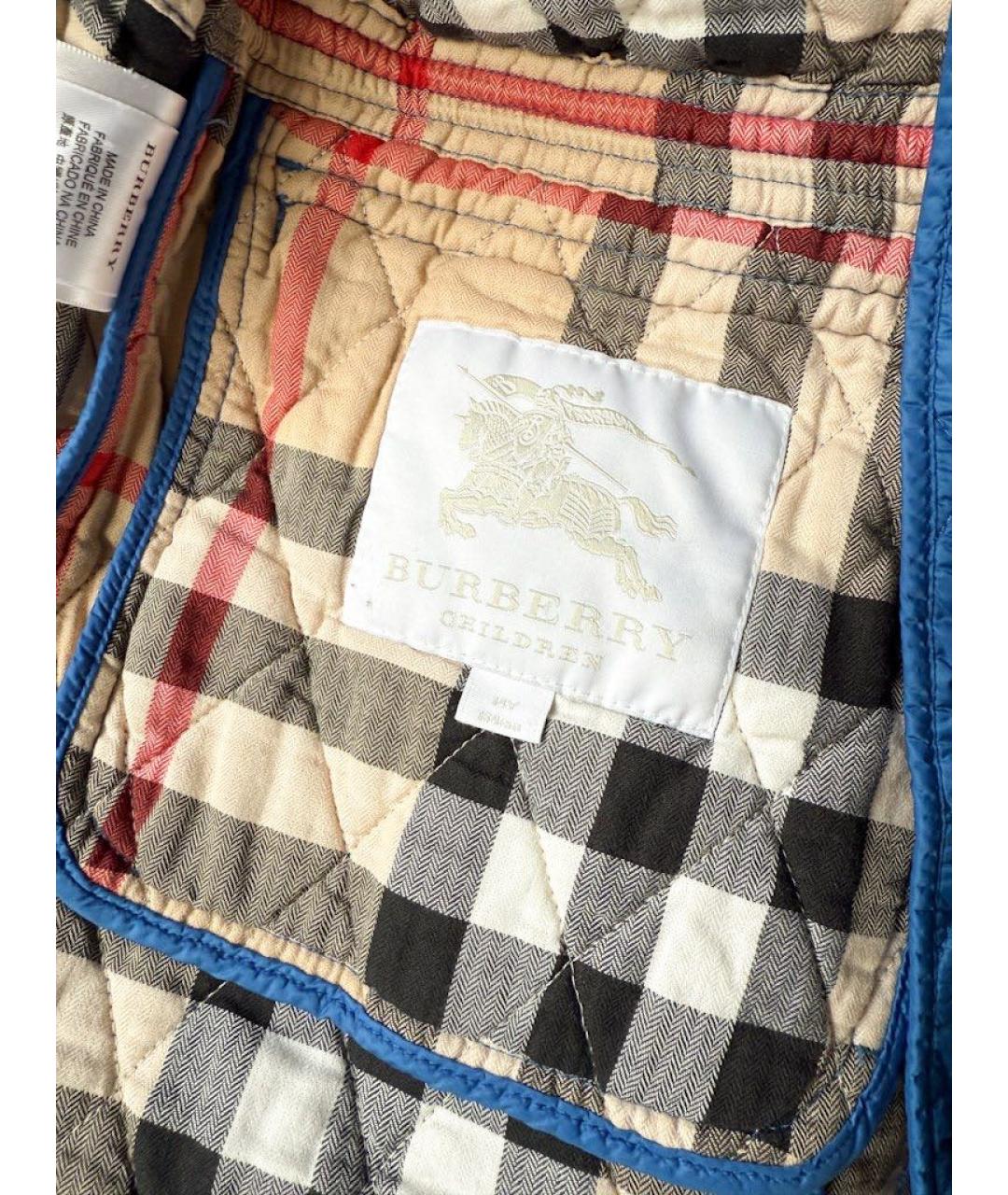 BURBERRY Синяя куртка, фото 4