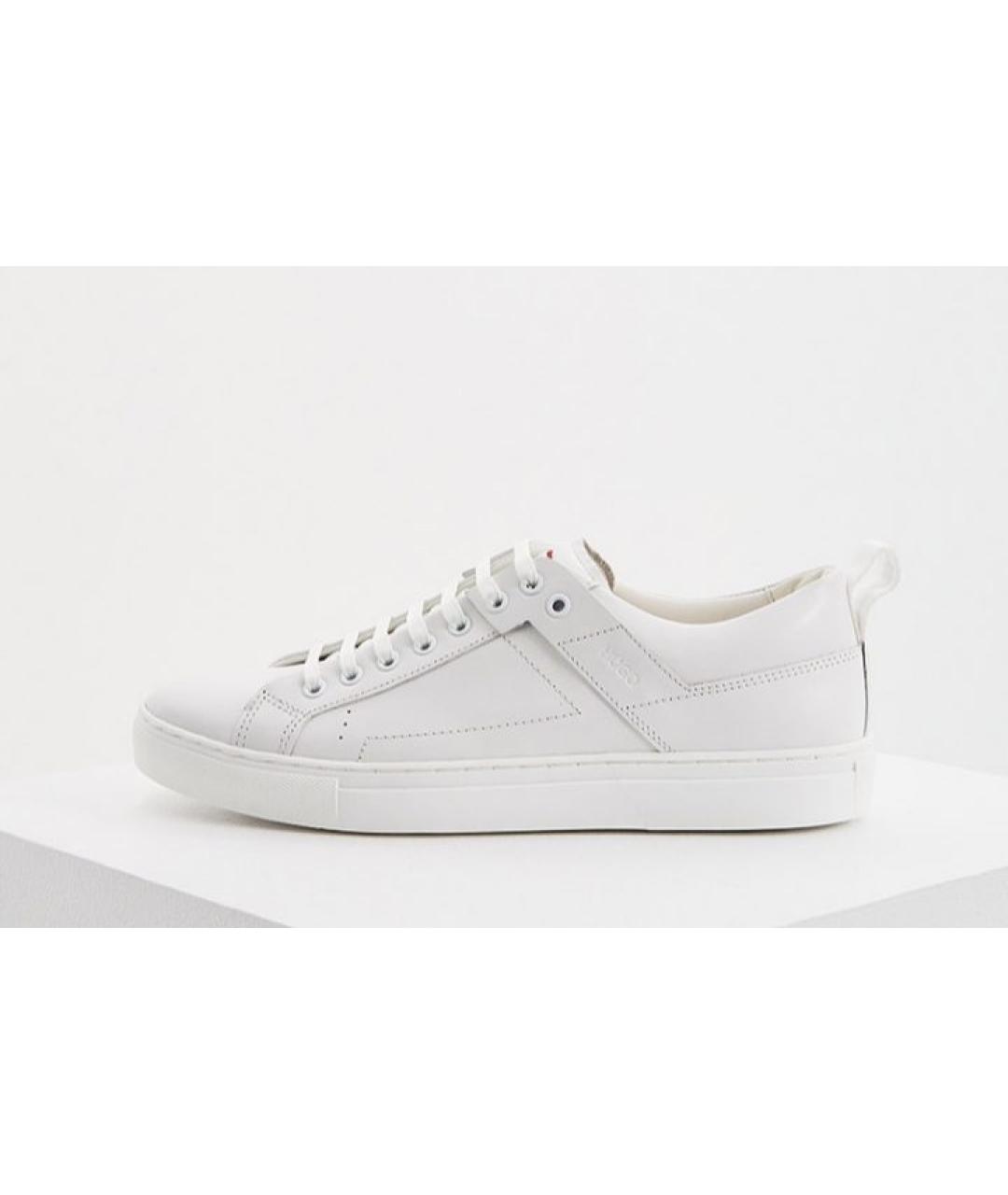 HUGO Белые кожаные кеды, фото 10