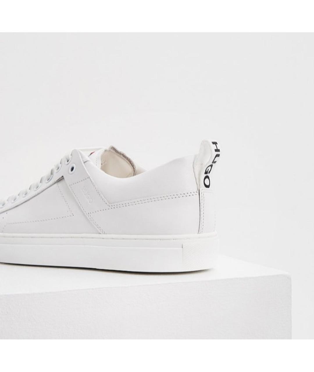 HUGO Белые кожаные кеды, фото 2