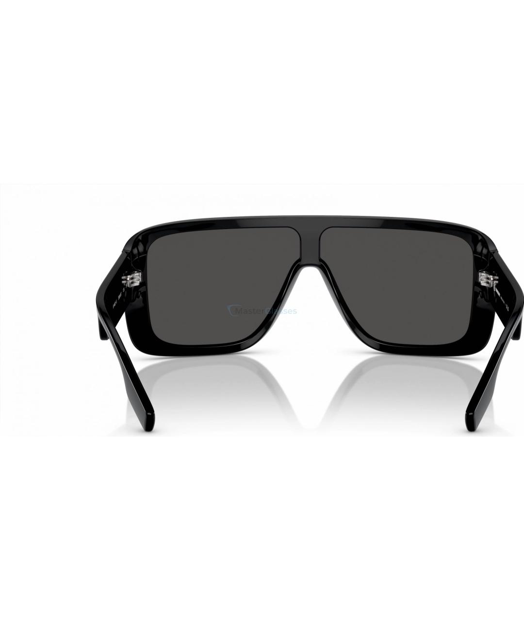 BURBERRY Черные пластиковые солнцезащитные очки, фото 2