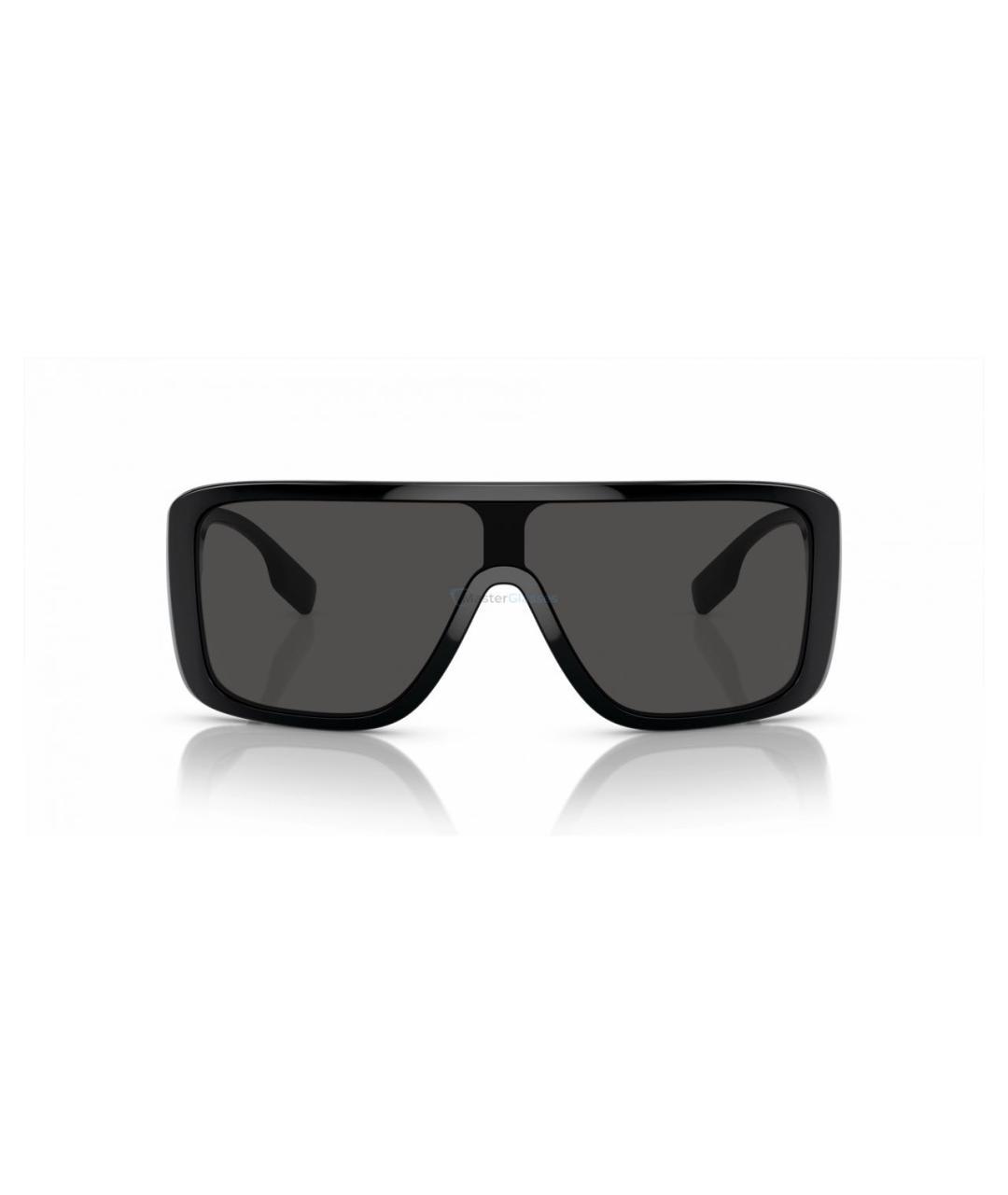 BURBERRY Черные пластиковые солнцезащитные очки, фото 3