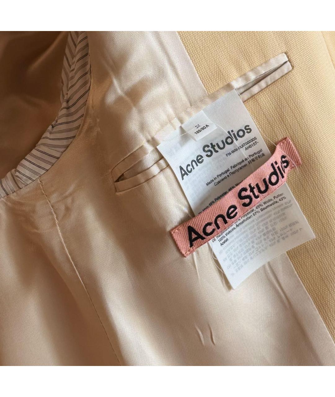 ACNE STUDIOS Желтый жакет/пиджак, фото 6