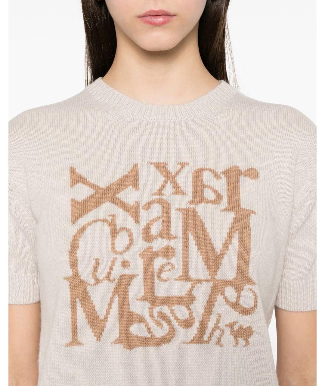 'S MAX MARA Бежевый джемпер / свитер, фото 2