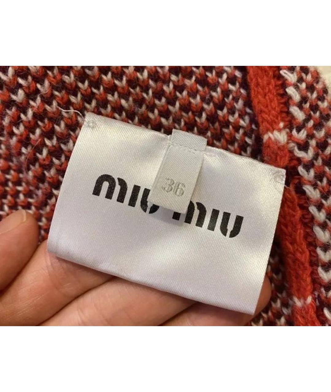 MIU MIU Красная шерстяная жилетка, фото 8