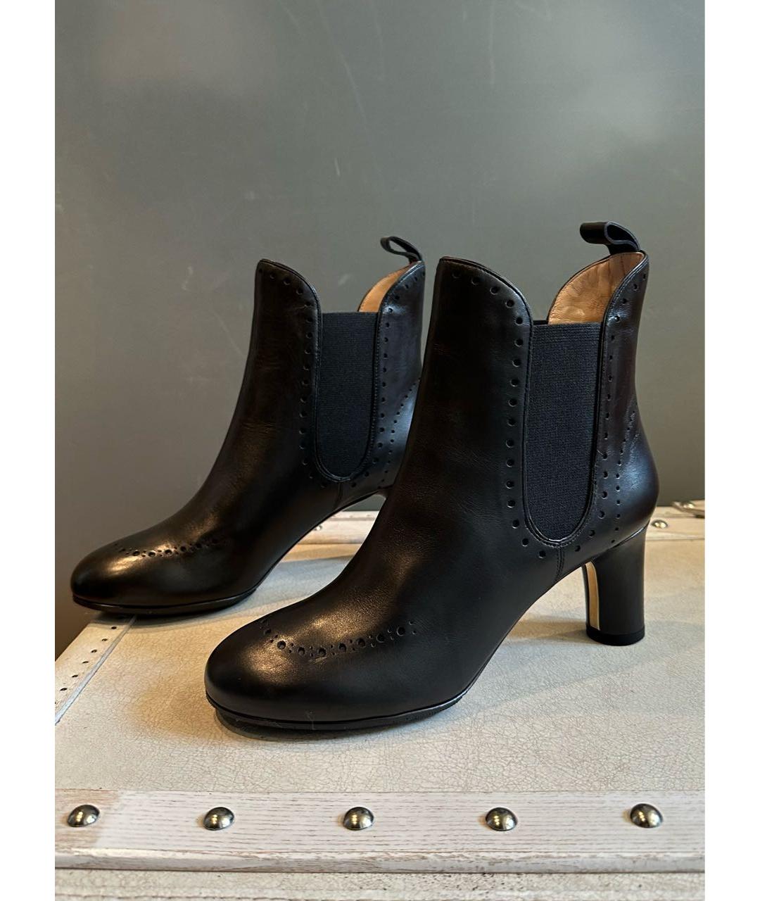 BALLY Черные кожаные ботильоны, фото 7