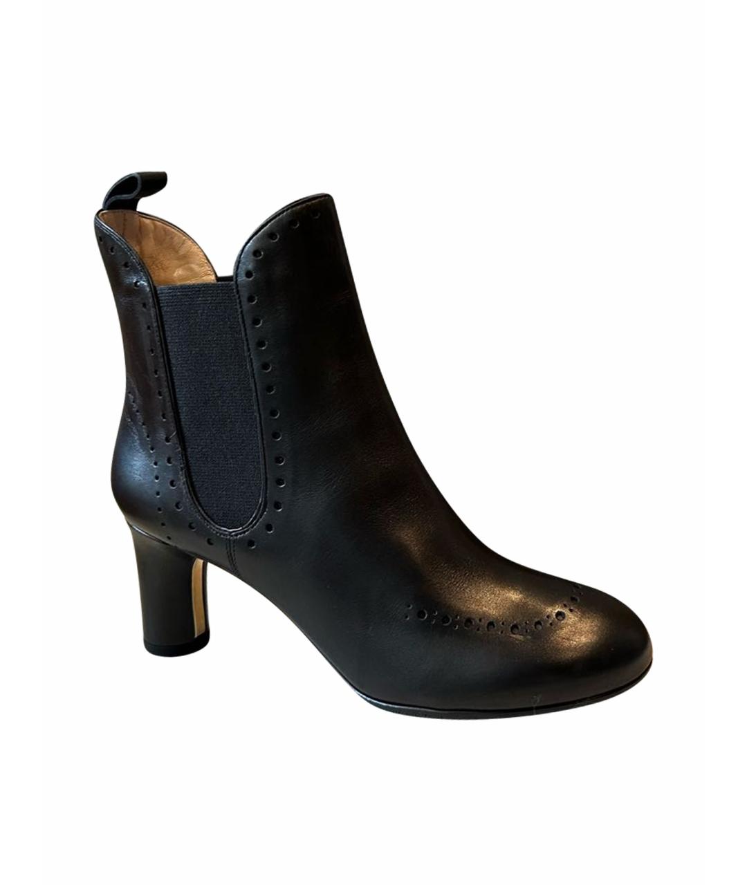BALLY Черные кожаные ботильоны, фото 1