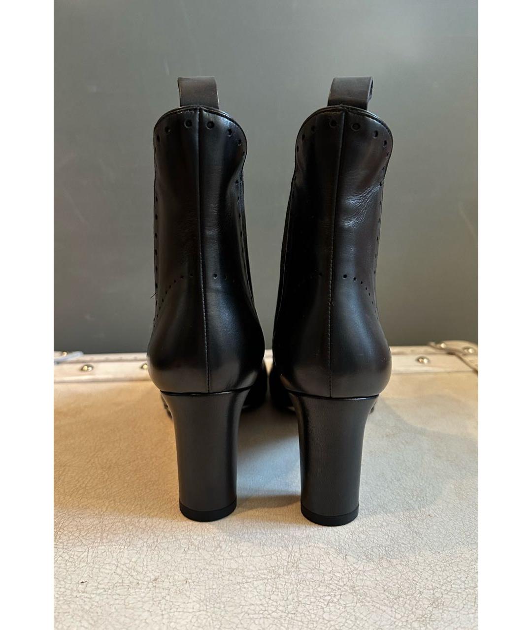 BALLY Черные кожаные ботильоны, фото 3