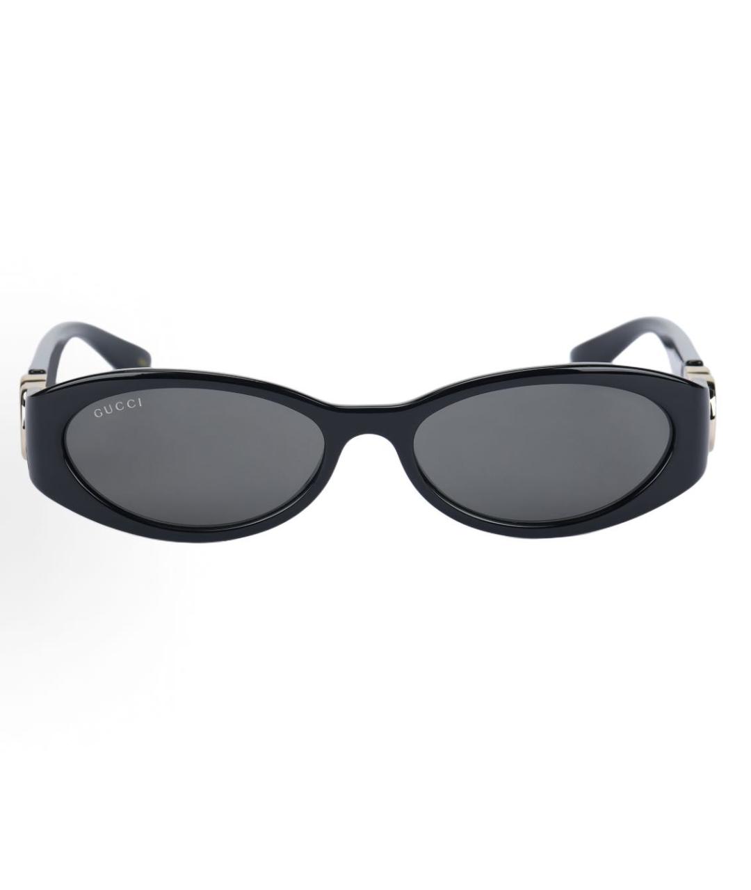 GUCCI Черные пластиковые солнцезащитные очки, фото 1