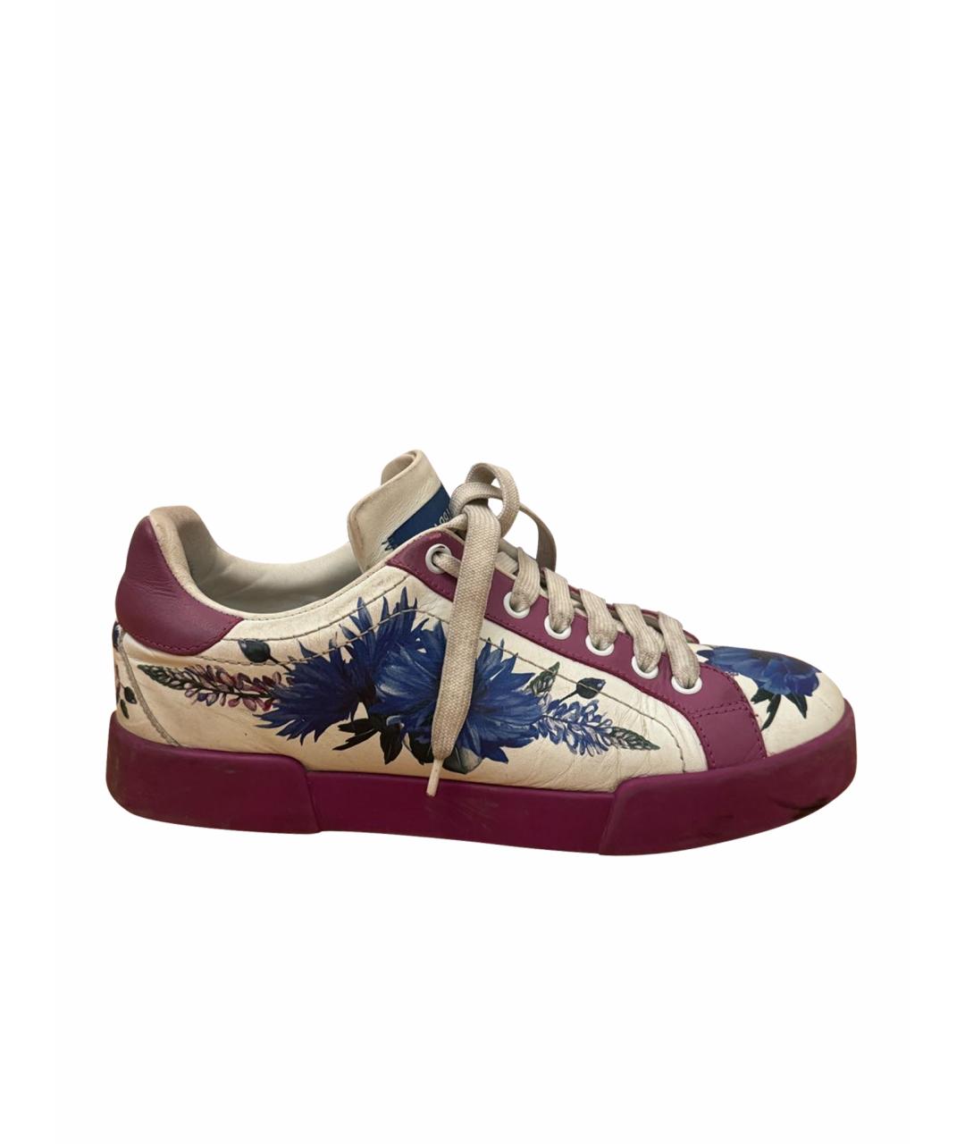 DOLCE&GABBANA Мульти кеды из искусственной кожи, фото 1
