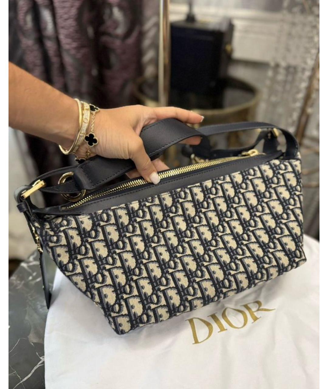 CHRISTIAN DIOR Бежевая сумка с короткими ручками, фото 7