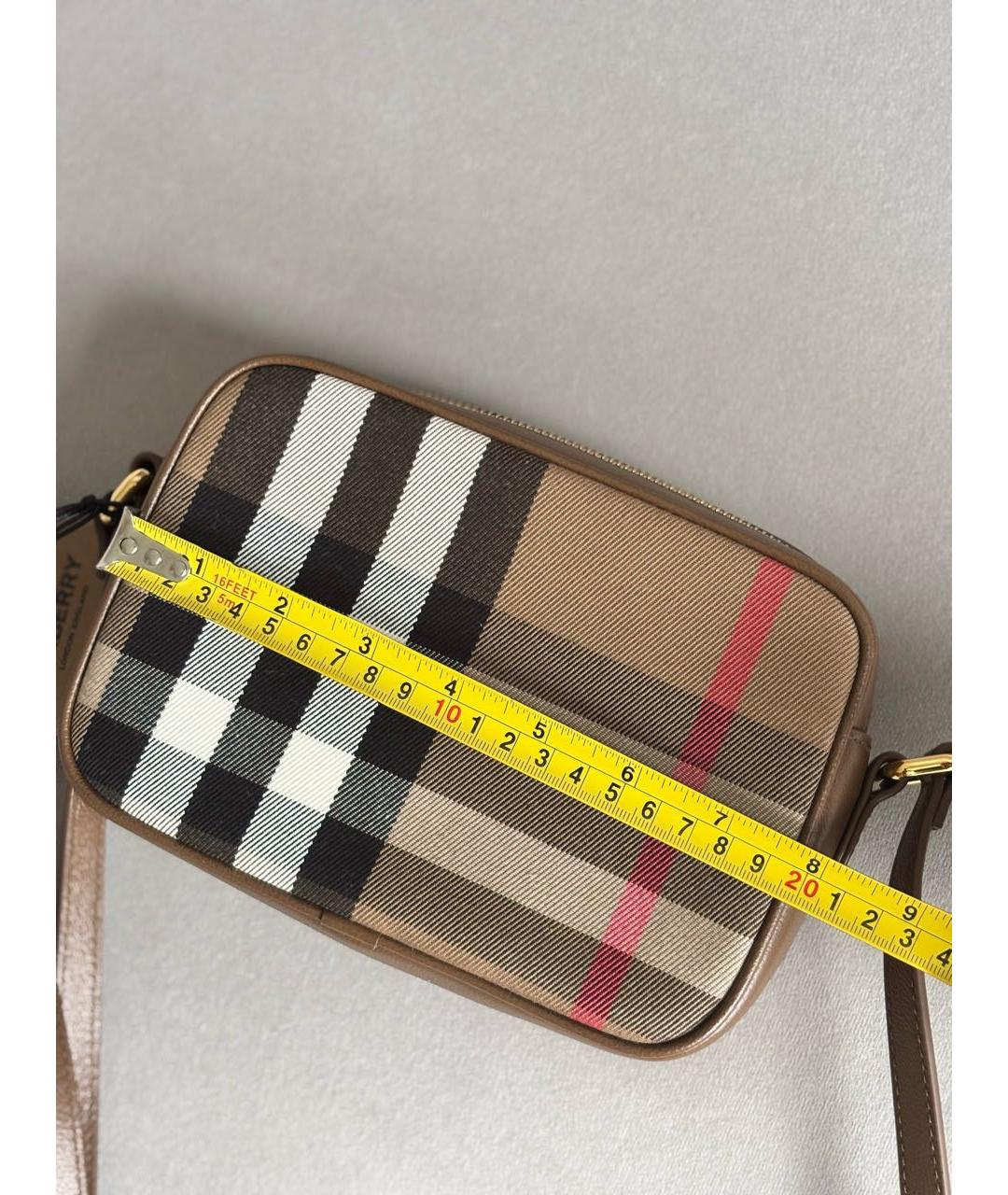 BURBERRY Коричневая кожаная сумка через плечо, фото 4