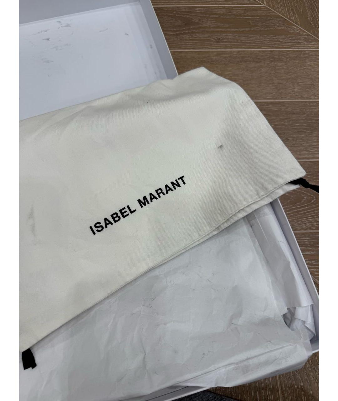 ISABEL MARANT Черные кожаные полусапоги, фото 5
