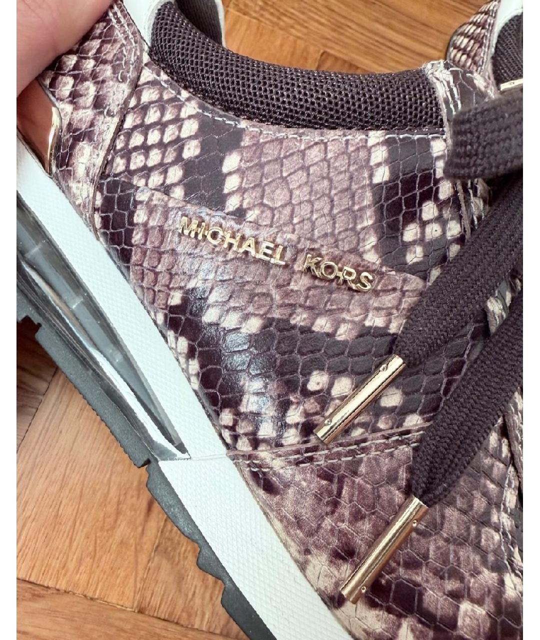 MICHAEL KORS Кожаные кроссовки, фото 7