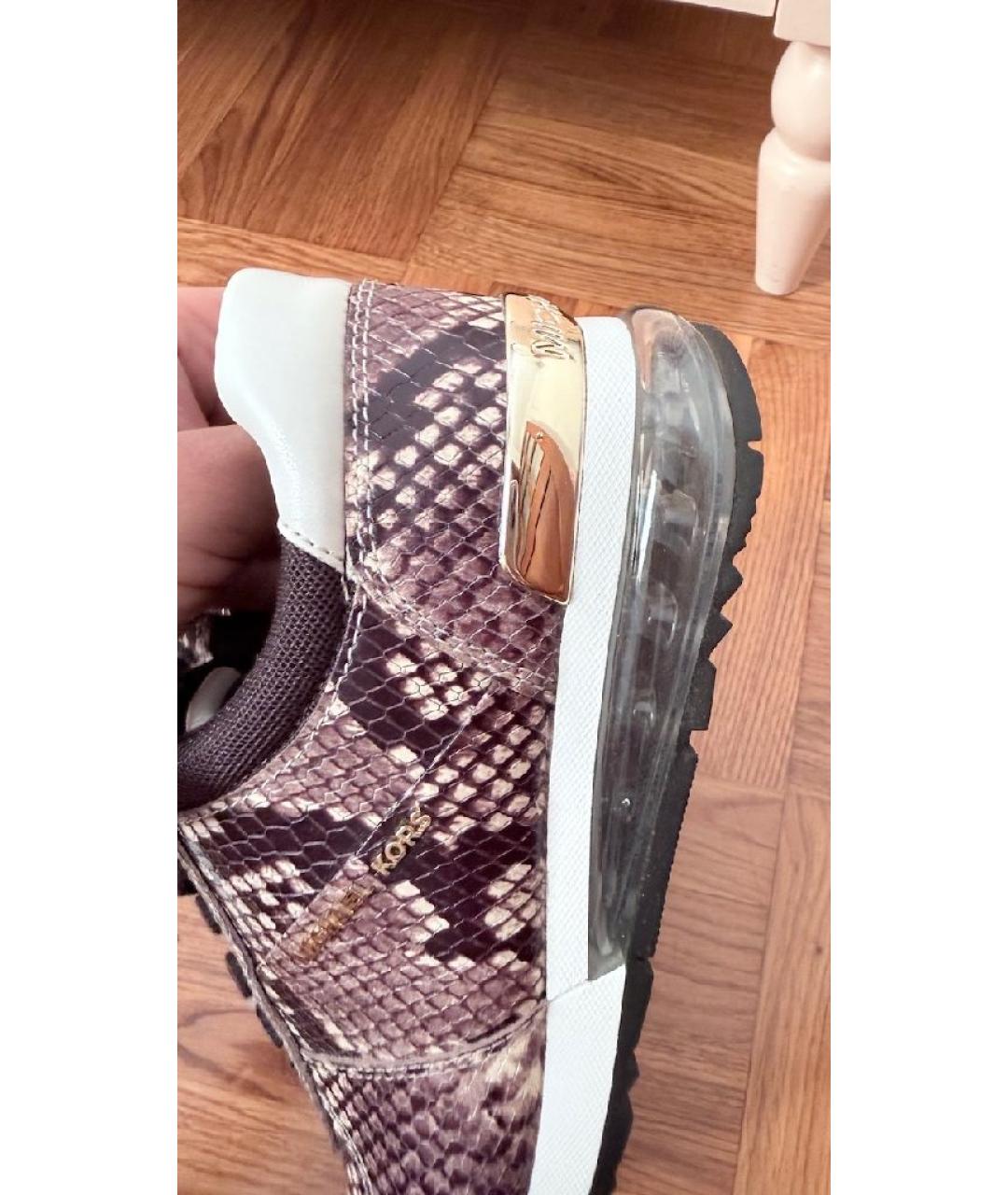 MICHAEL KORS Кожаные кроссовки, фото 8
