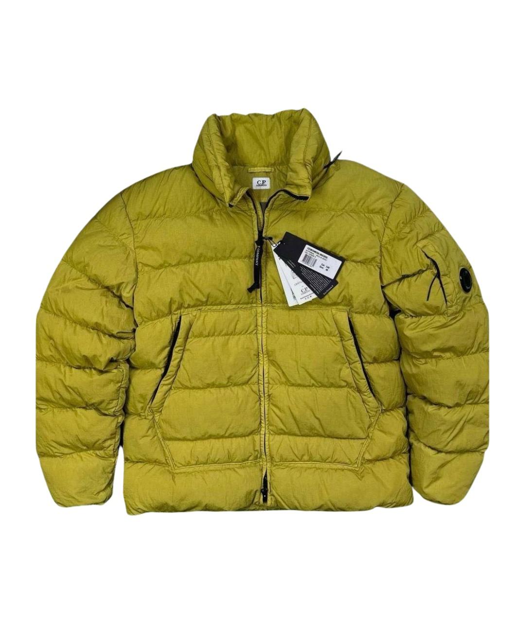 CP COMPANY Желтый полиамидовый пуховик, фото 1