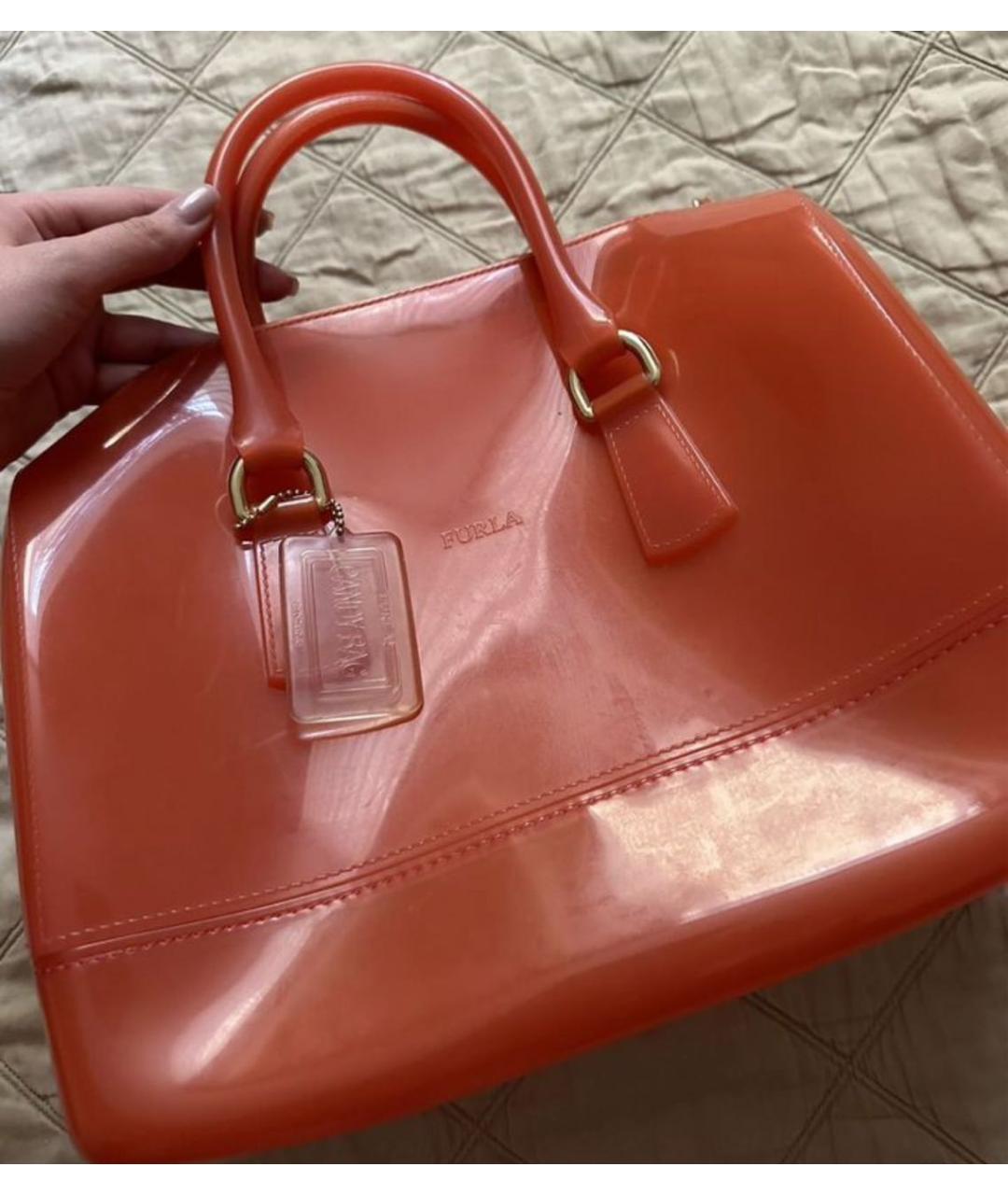 FURLA Оранжевая пляжная сумка, фото 2