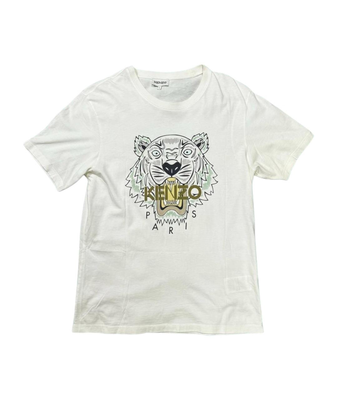 KENZO Белая хлопковая футболка, фото 1