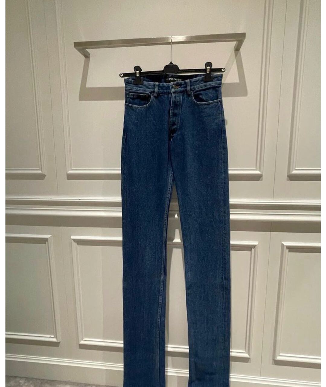 Y/PROJECT Синие прямые джинсы, фото 3