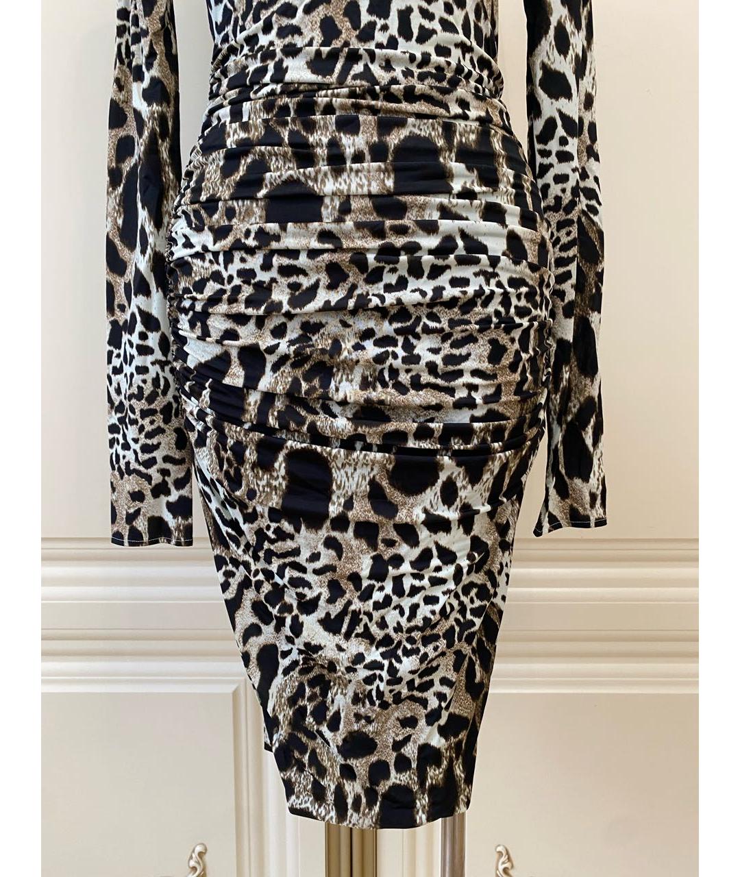 ALEXANDRE VAUTHIER Коричневое вискозное коктейльное платье, фото 2