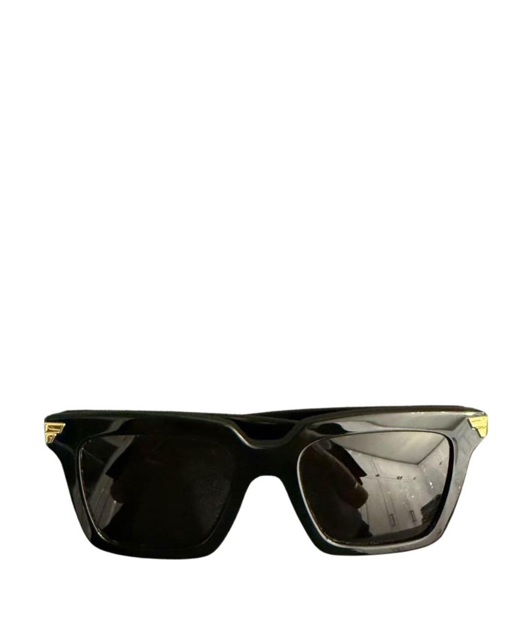 BOTTEGA VENETA Черные пластиковые солнцезащитные очки, фото 1