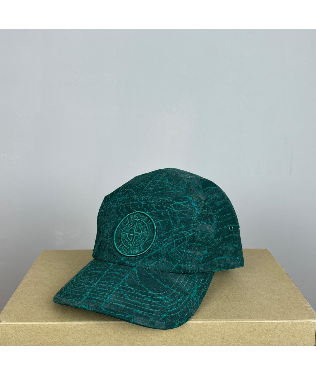 STONE ISLAND Зеленая хлопковая кепка/бейсболка, фото 10