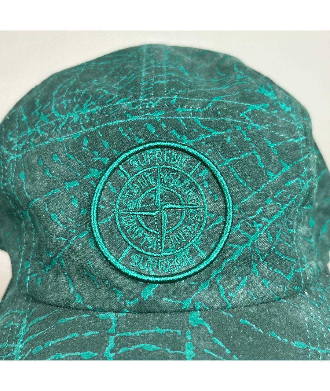 STONE ISLAND Зеленая хлопковая кепка/бейсболка, фото 9