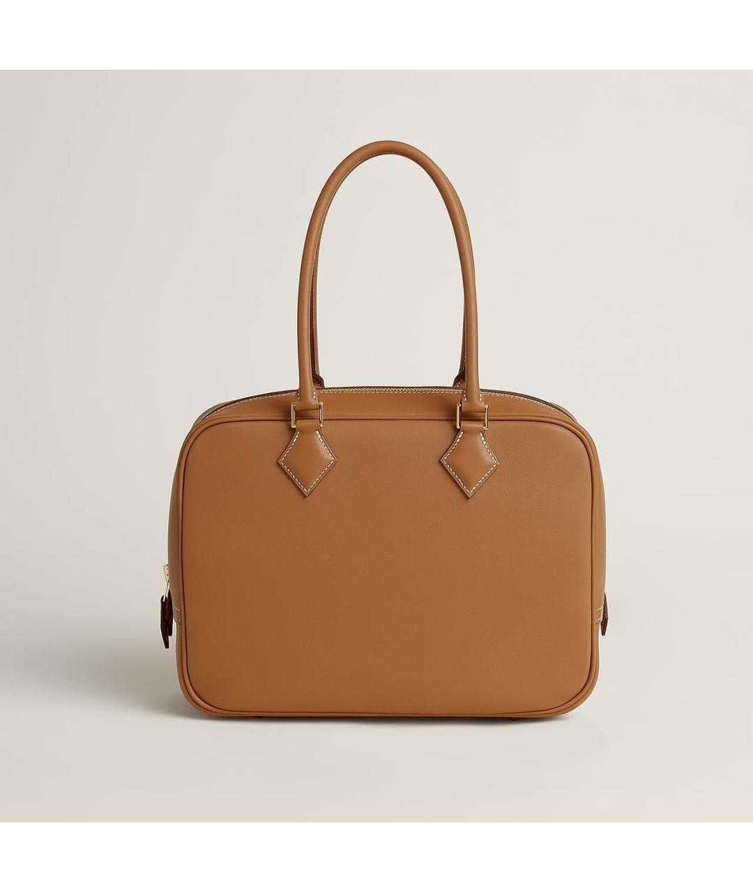 HERMES Коричневая кожаная сумка тоут, фото 4