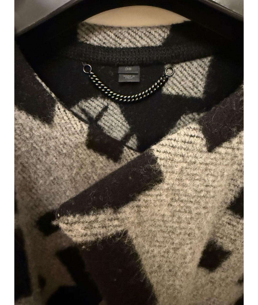 BURBERRY Серое шерстяное пальто, фото 3