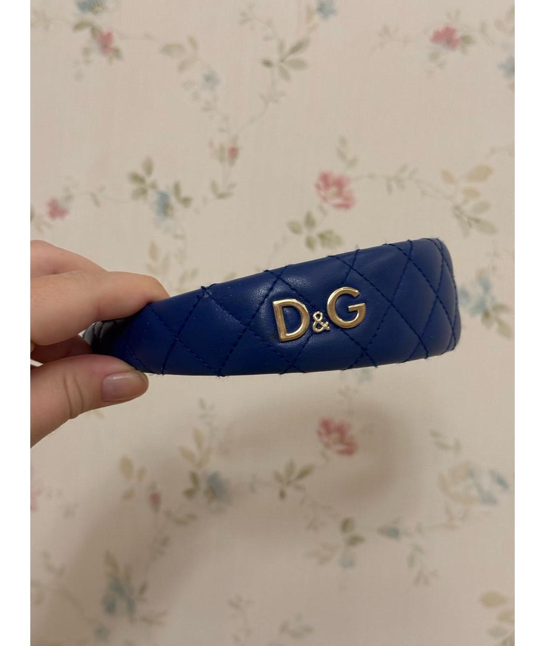 DOLCE&GABBANA Синий ободок, фото 3