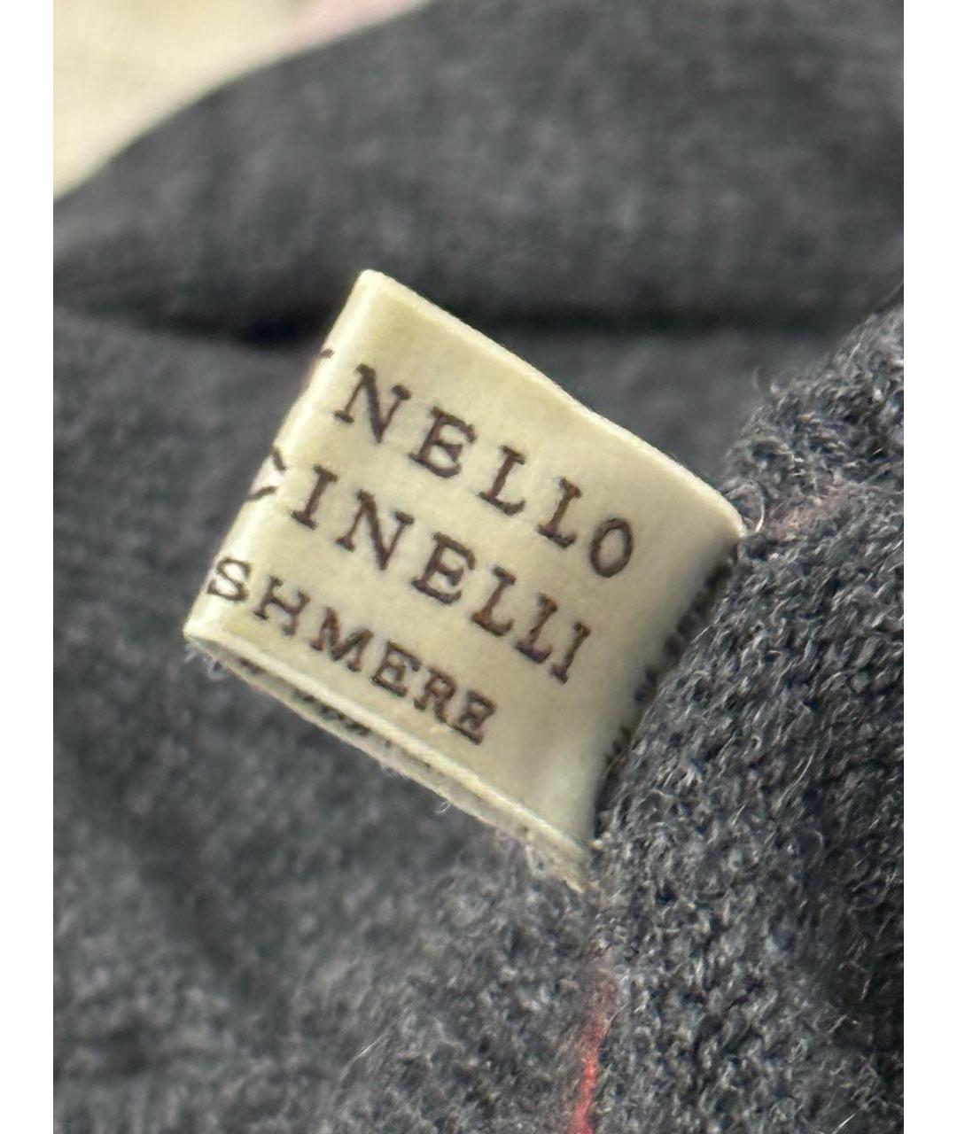 BRUNELLO CUCINELLI Серый кашемировый джемпер / свитер, фото 6