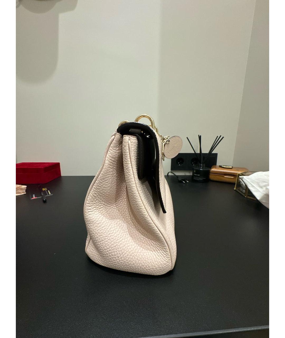 CHRISTIAN DIOR Розовая кожаная сумка с короткими ручками, фото 2