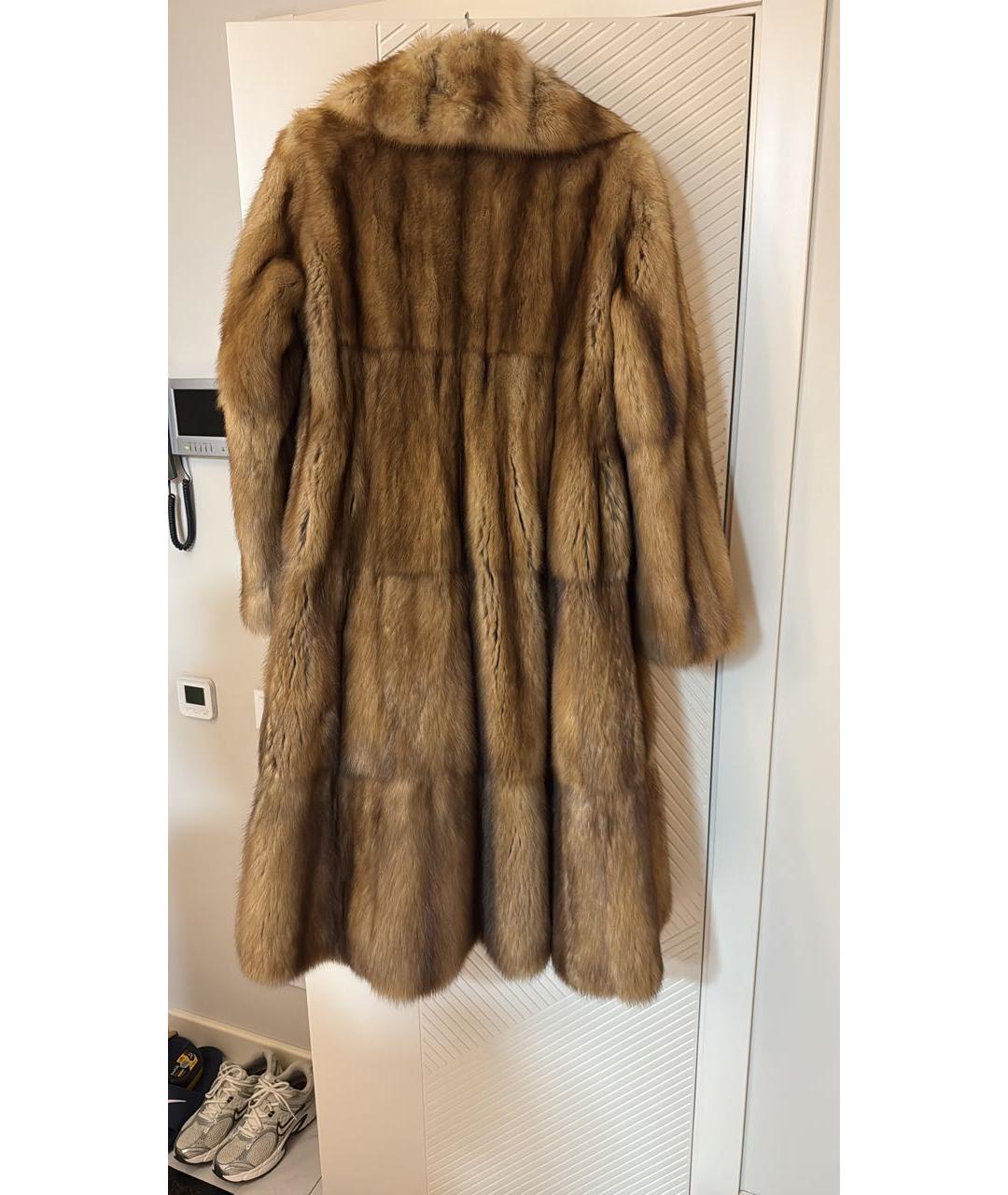 FENDI Коричневая меховая шуба, фото 2