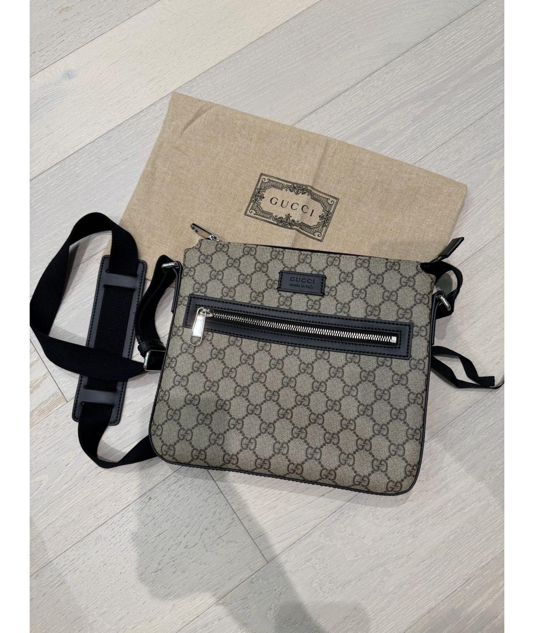 GUCCI Коричневая сумка на плечо, фото 5