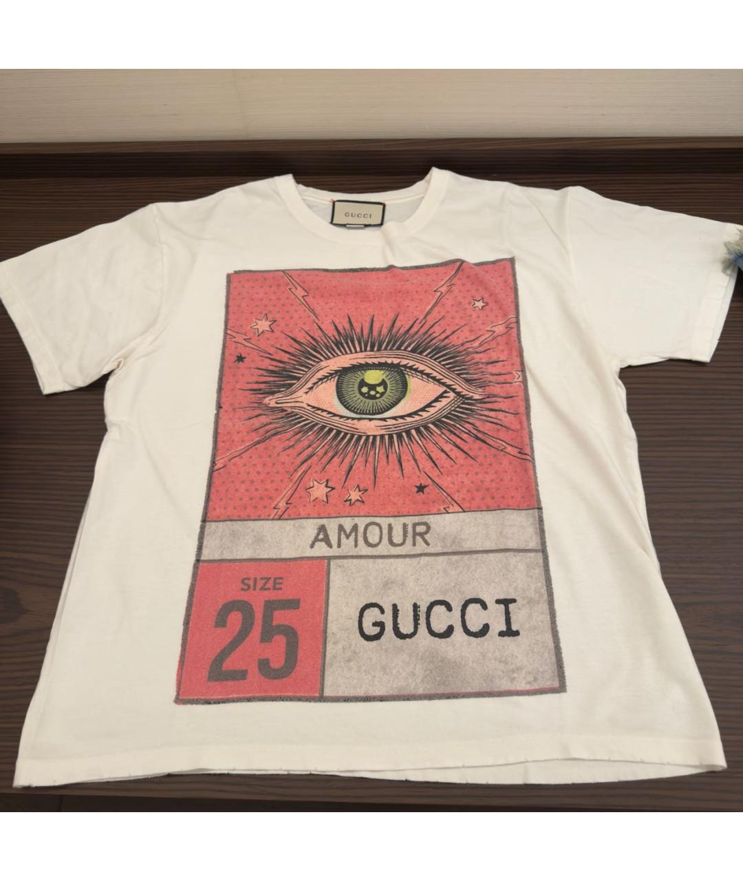 GUCCI Мульти хлопковая футболка, фото 3