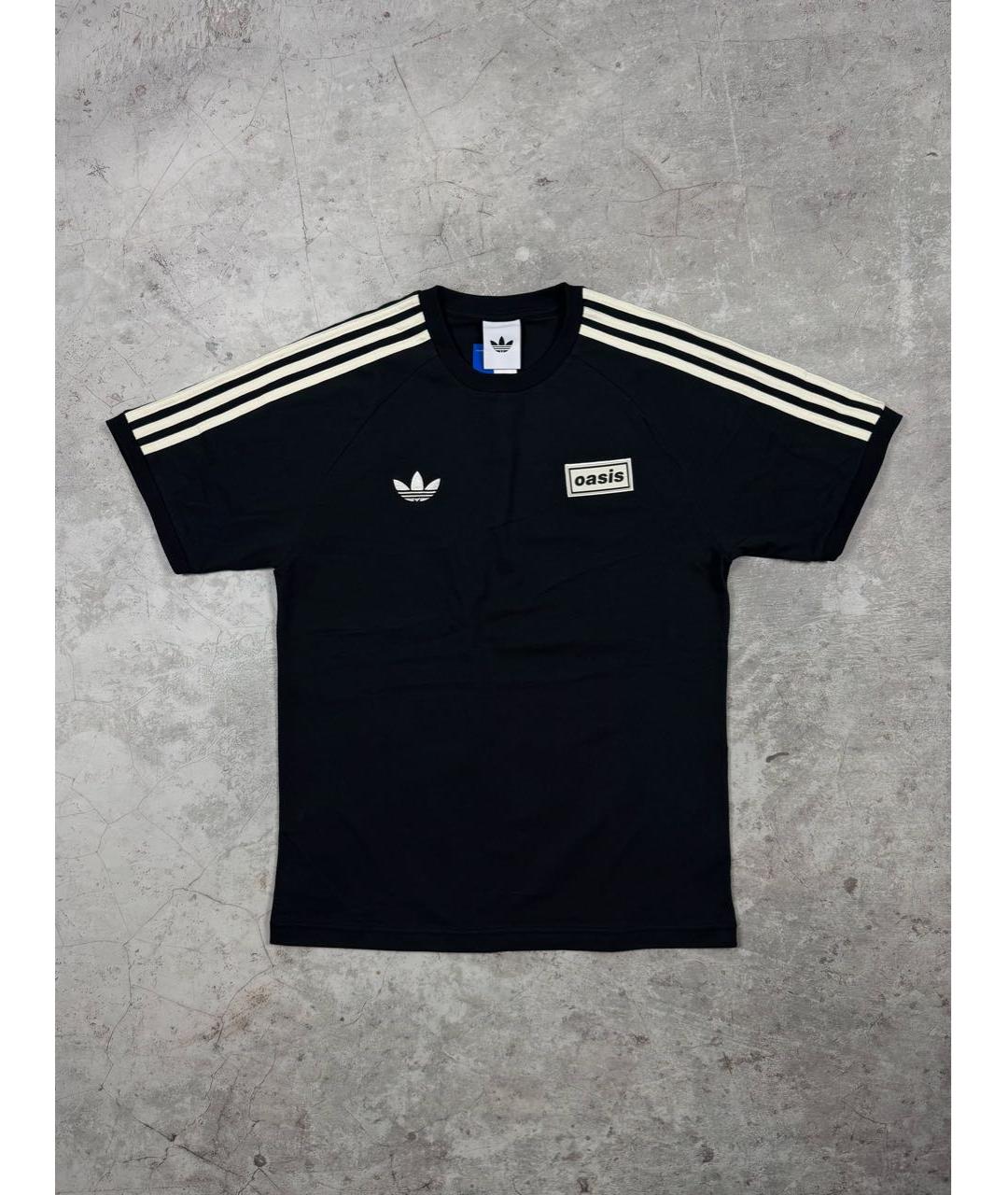 ADIDAS Черная хлопковая футболка, фото 7