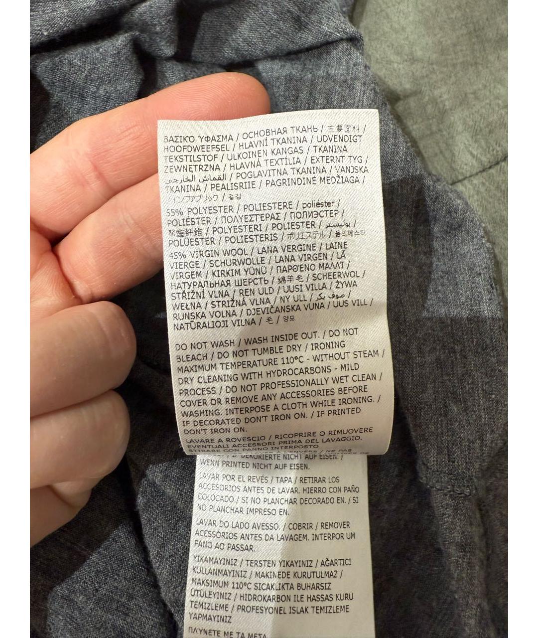 JIL SANDER Серая водолазка, фото 6