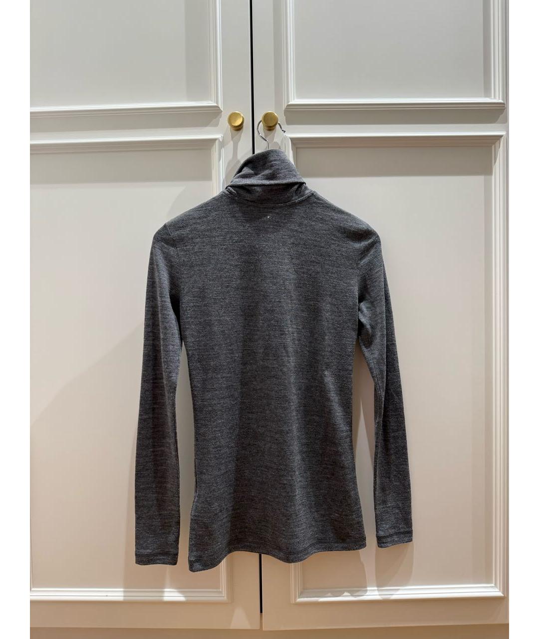 JIL SANDER Серая водолазка, фото 2