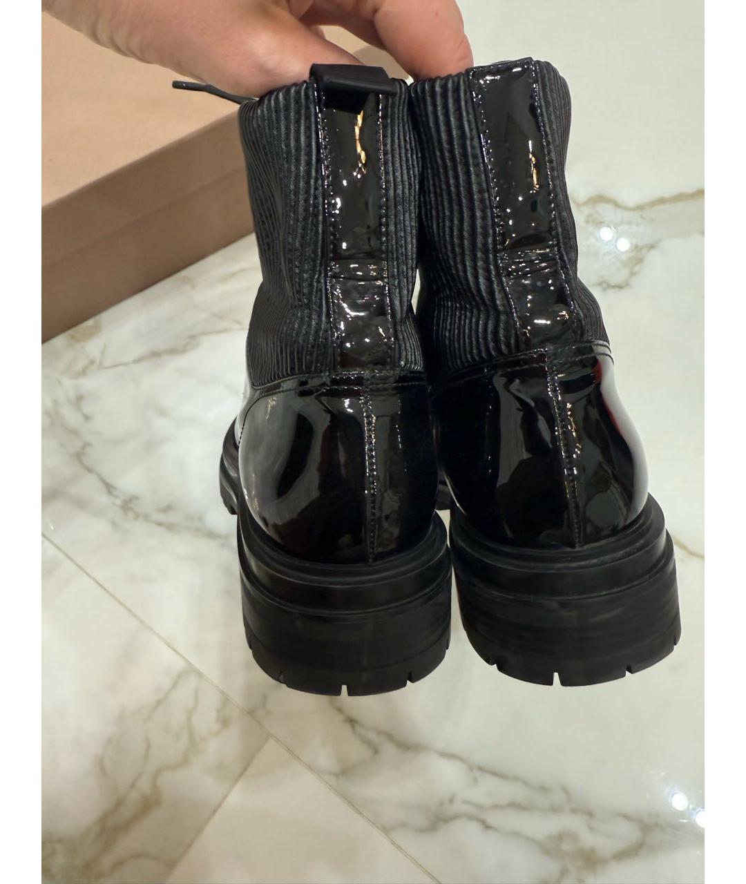 GIANVITO ROSSI Черные ботинки из лакированной кожи, фото 4
