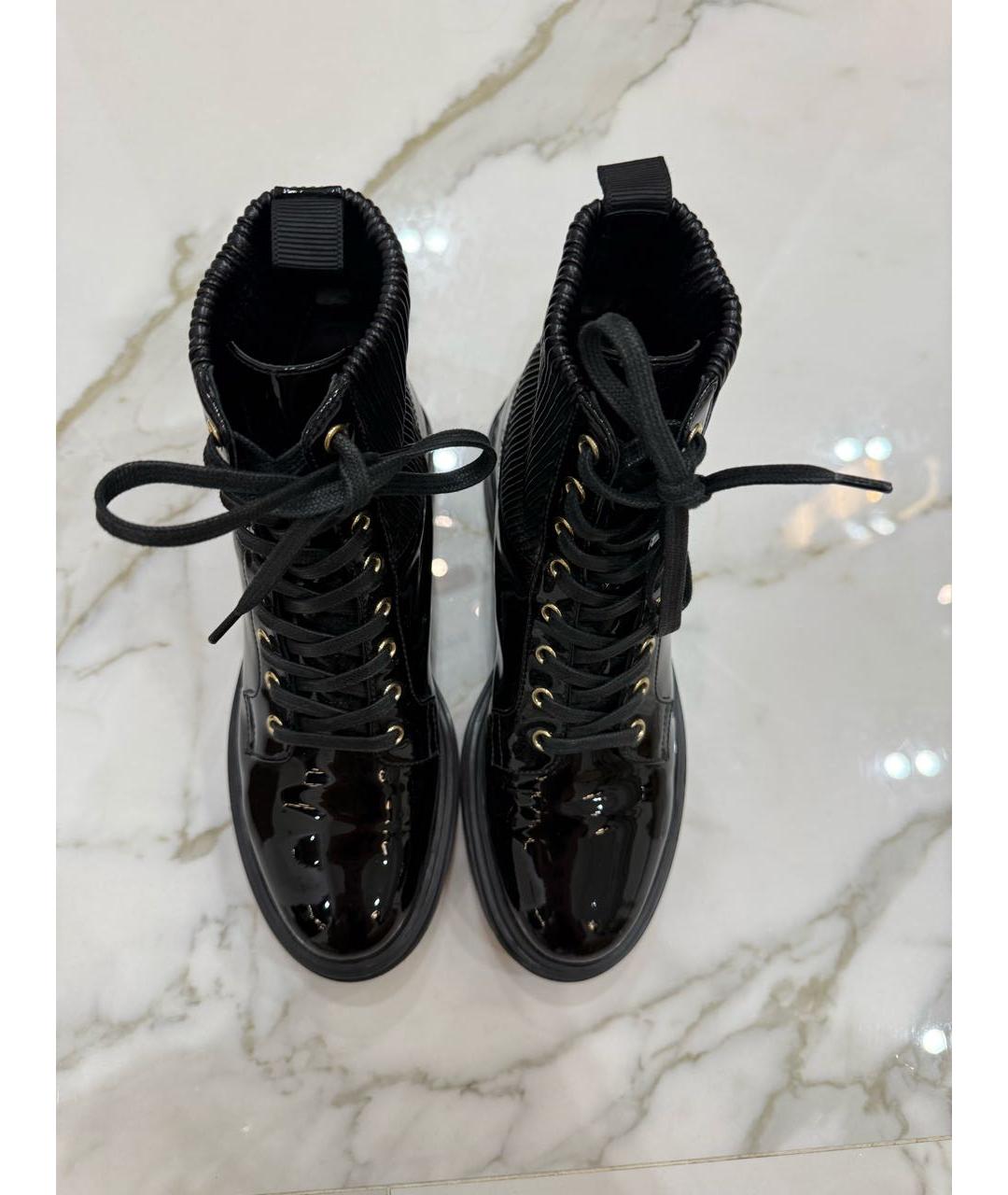 GIANVITO ROSSI Черные ботинки из лакированной кожи, фото 3