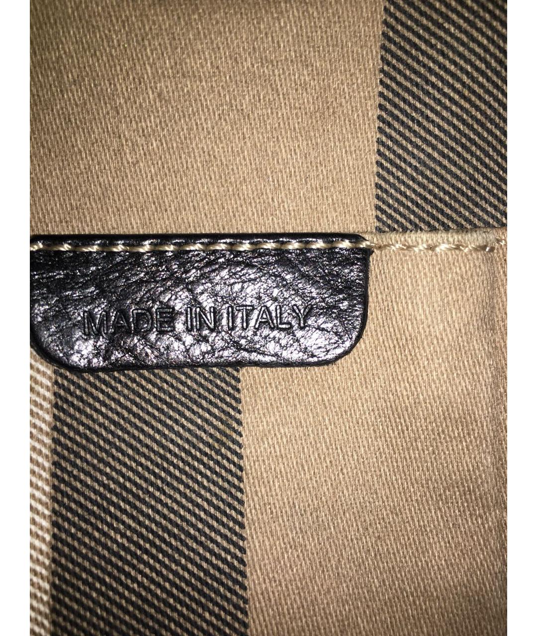 BURBERRY Черная кожаная сумка на плечо, фото 5