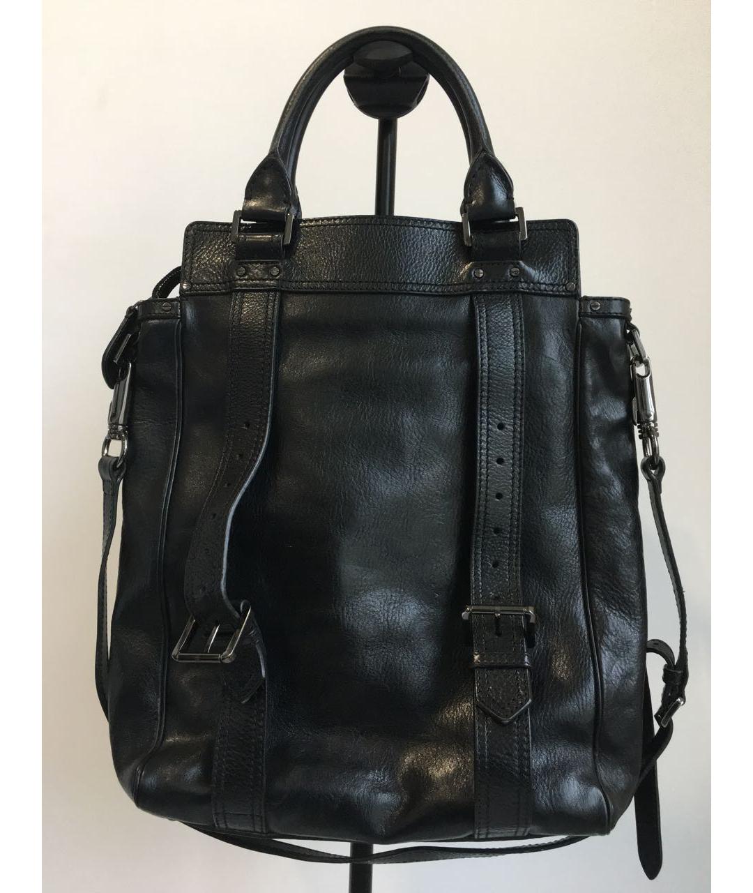 BURBERRY Черная кожаная сумка на плечо, фото 3