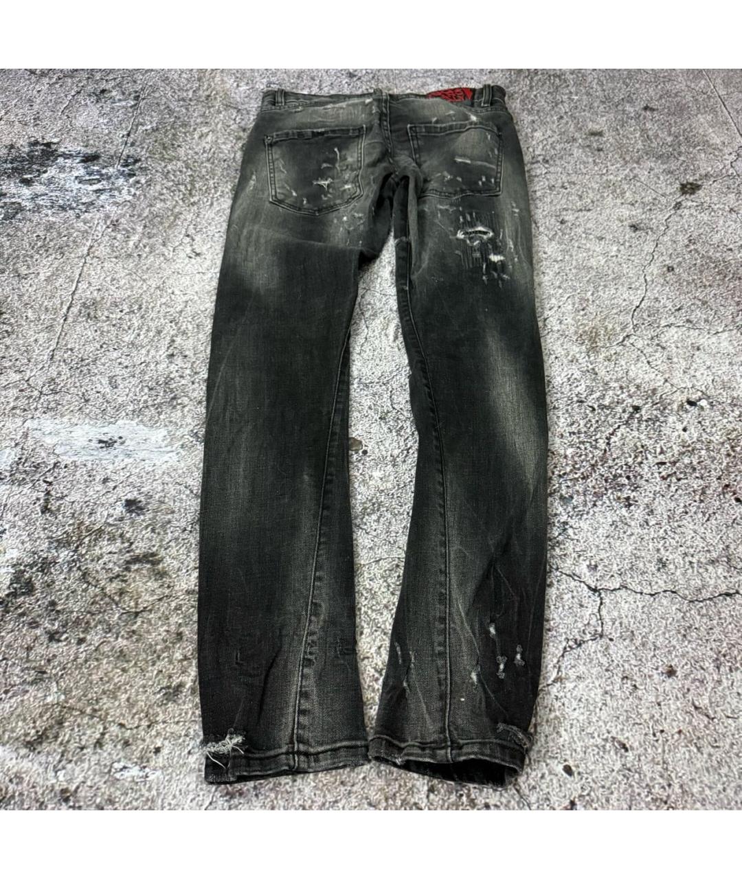 DSQUARED2 Черные хлопко-эластановые джинсы скинни, фото 2