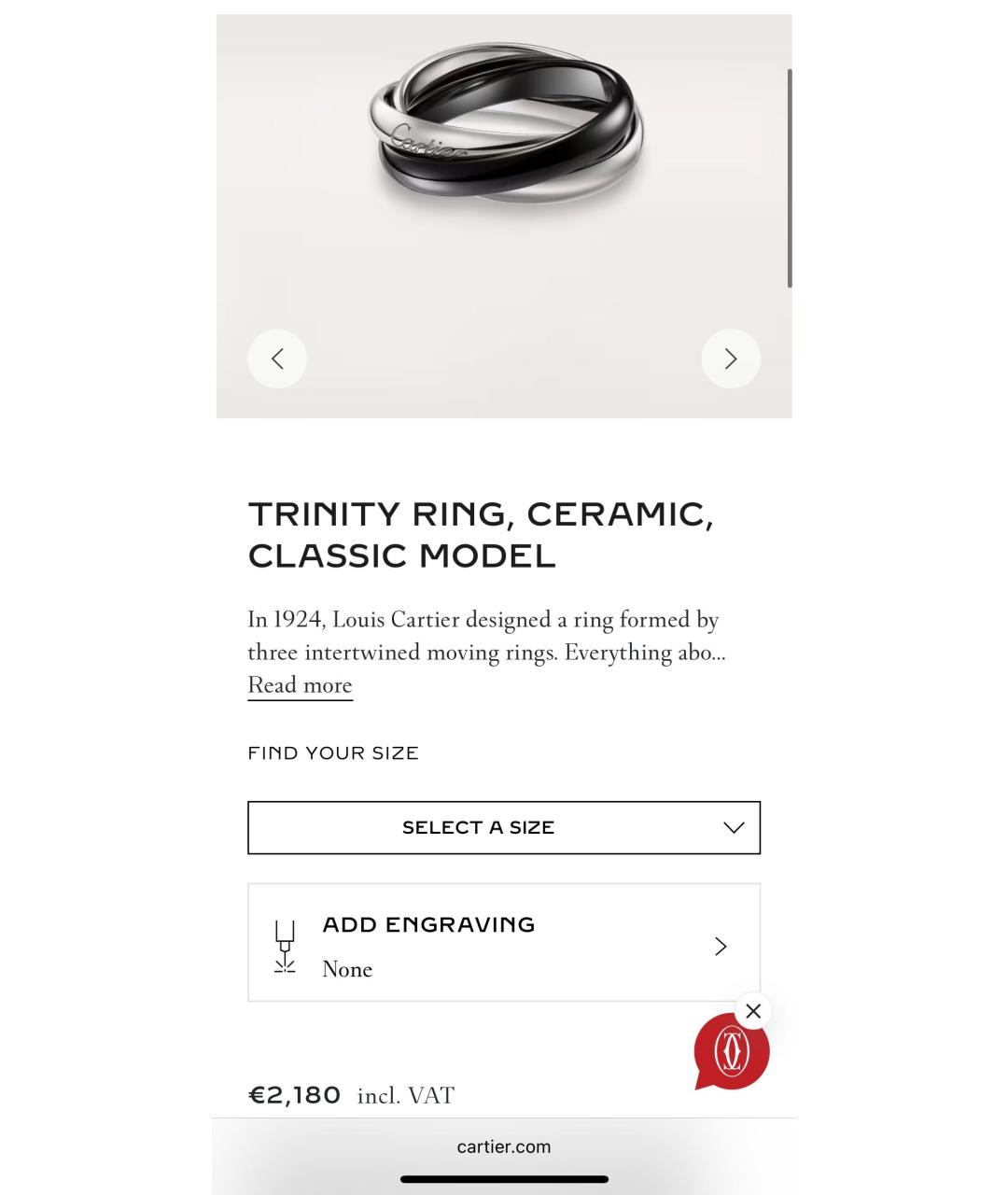 CARTIER Серебряное кольцо из белого золота, фото 7