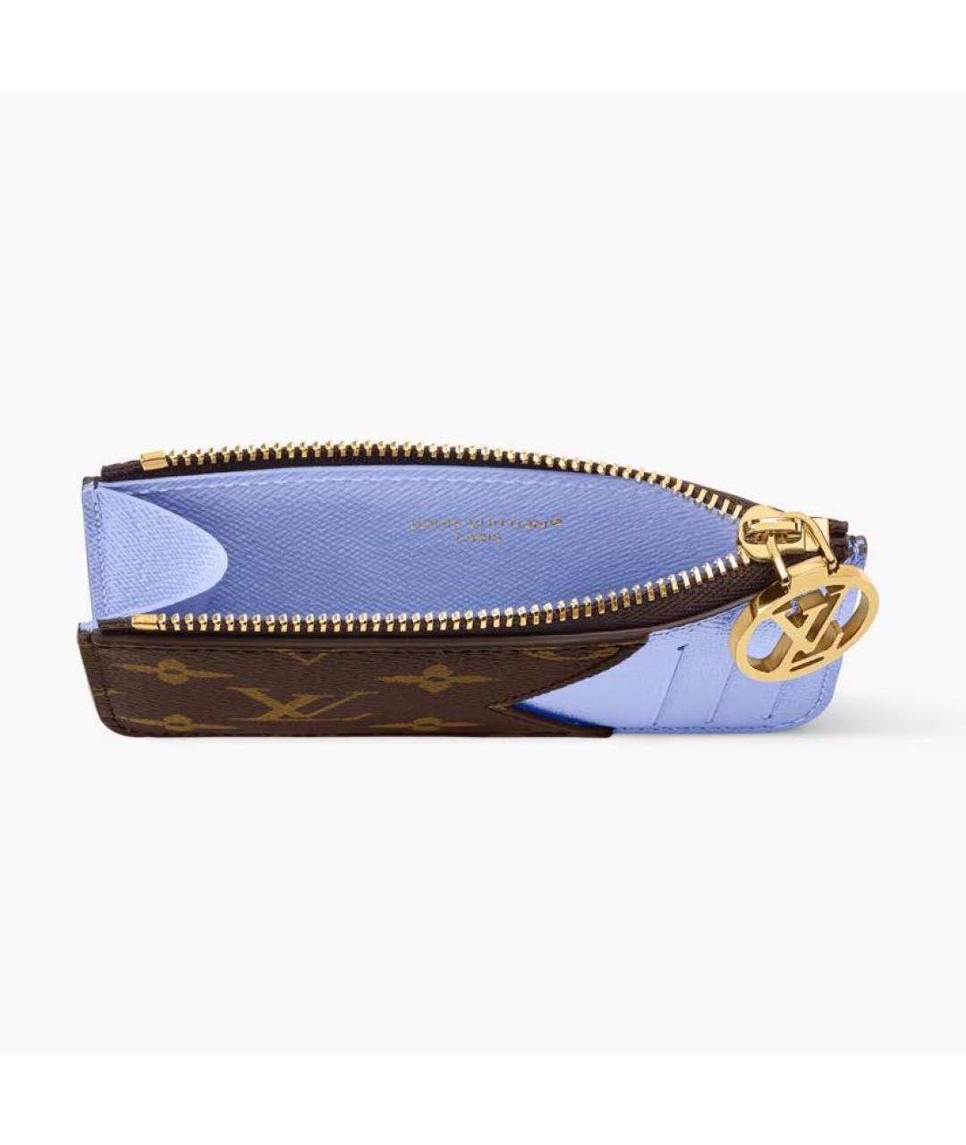 LOUIS VUITTON Коричневый кожаный кардхолдер, фото 5