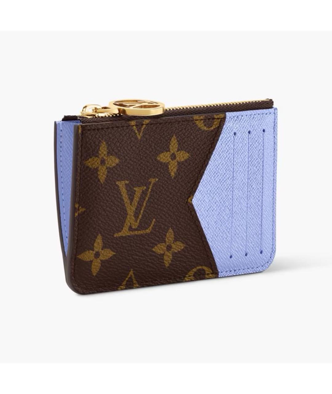 LOUIS VUITTON Коричневый кожаный кардхолдер, фото 4