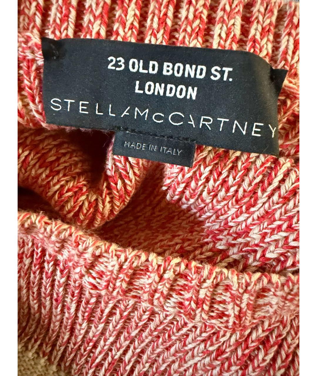 STELLA MCCARTNEY Коралловый хлопковый джемпер / свитер, фото 3